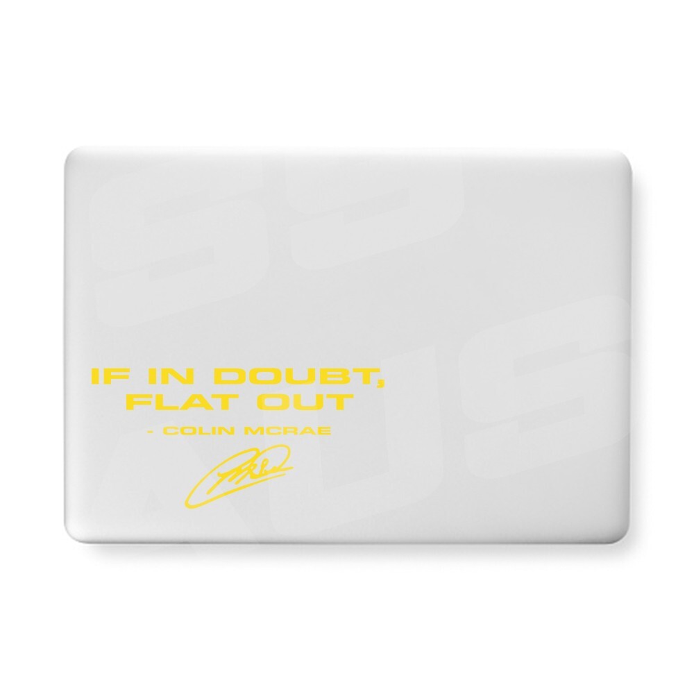 If in Doubt Flat Out Colin Mcrae. Fits Subaru Style Sticker Decal WRX JDM Bumper