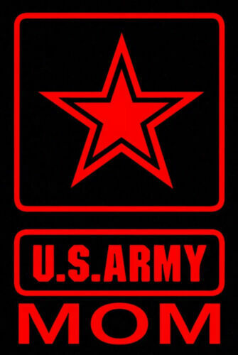 Army mom decal choose color military proud parent armed forces hero usa america