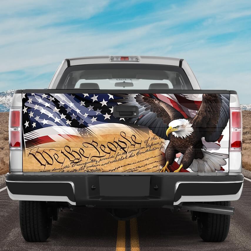 US Eagle Hope Truck Tailgate Wrap, US Patriotic tailgate