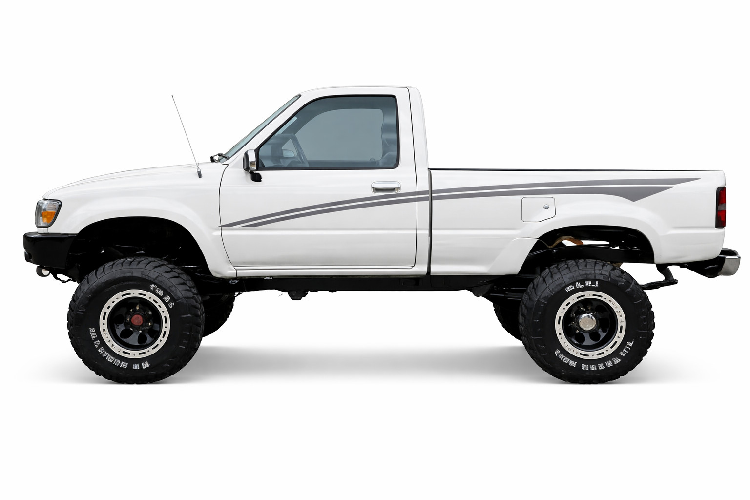 VINTAGE STYLE 1990 TOYOTA P/U SINGLE CAB RETRO VINYL DECALS/ GRAPHICS/ STICKERS