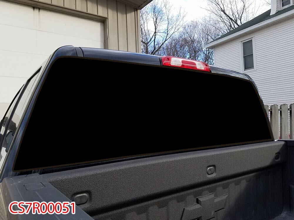 See through Pick Up Truck SUV Rear Back Window Graphics Decal Wrap Tint #51