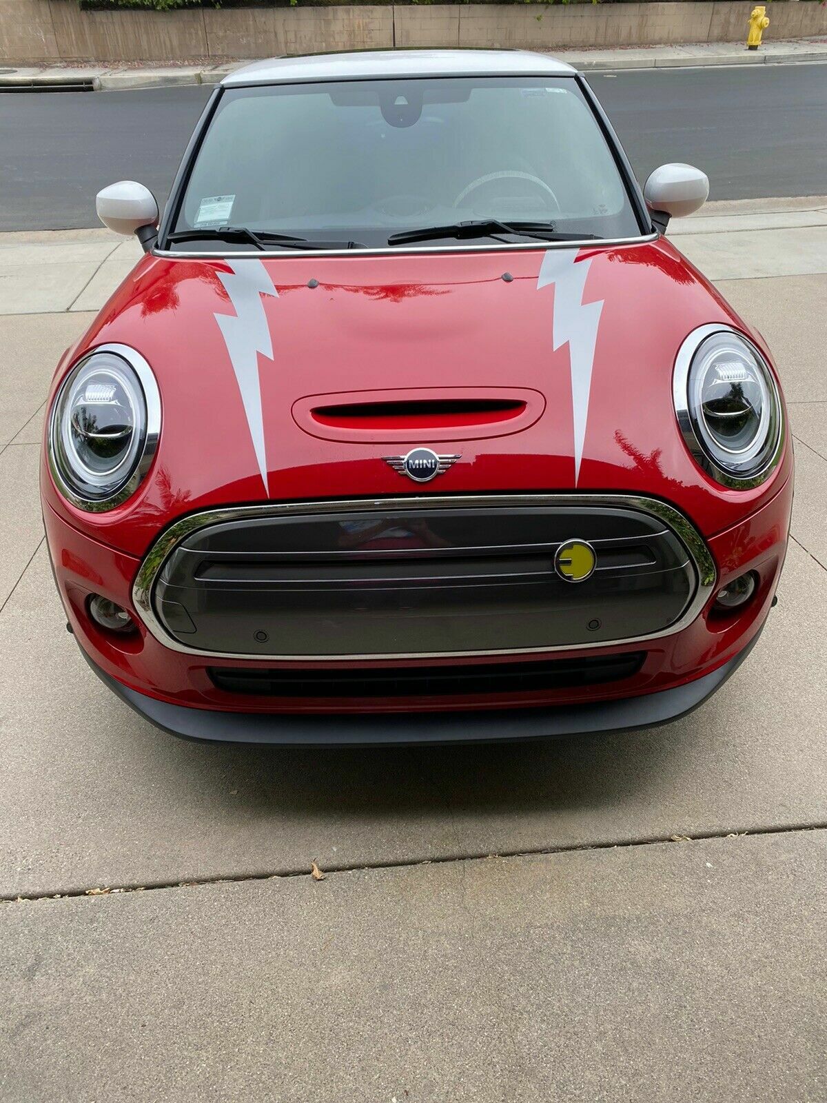 Mini Cooper Lightning Bonnet Stripe Graphic Decals FIT ALL YR & MODELS