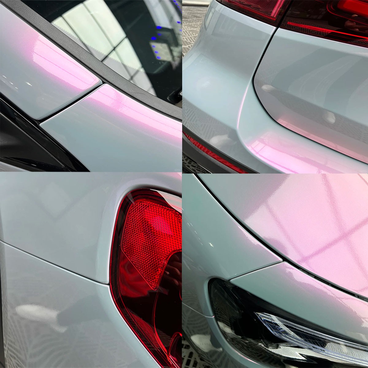 60″x50FT Dreamy Volcanic Ash Chameleon PET Car Wrap Gloss Vinyl Film Roll