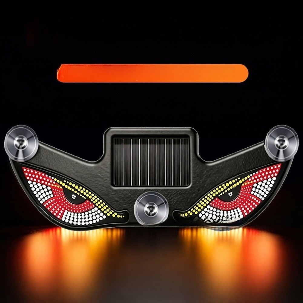 LED Triangle Window Light for Vehicle Rear Solar Powered Suction Mount