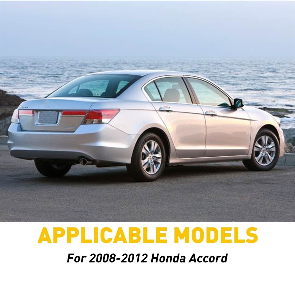 6/12x Pillar Post 2008-2012 Fit Door Accord Honda Window Cover Trim Strips Panel