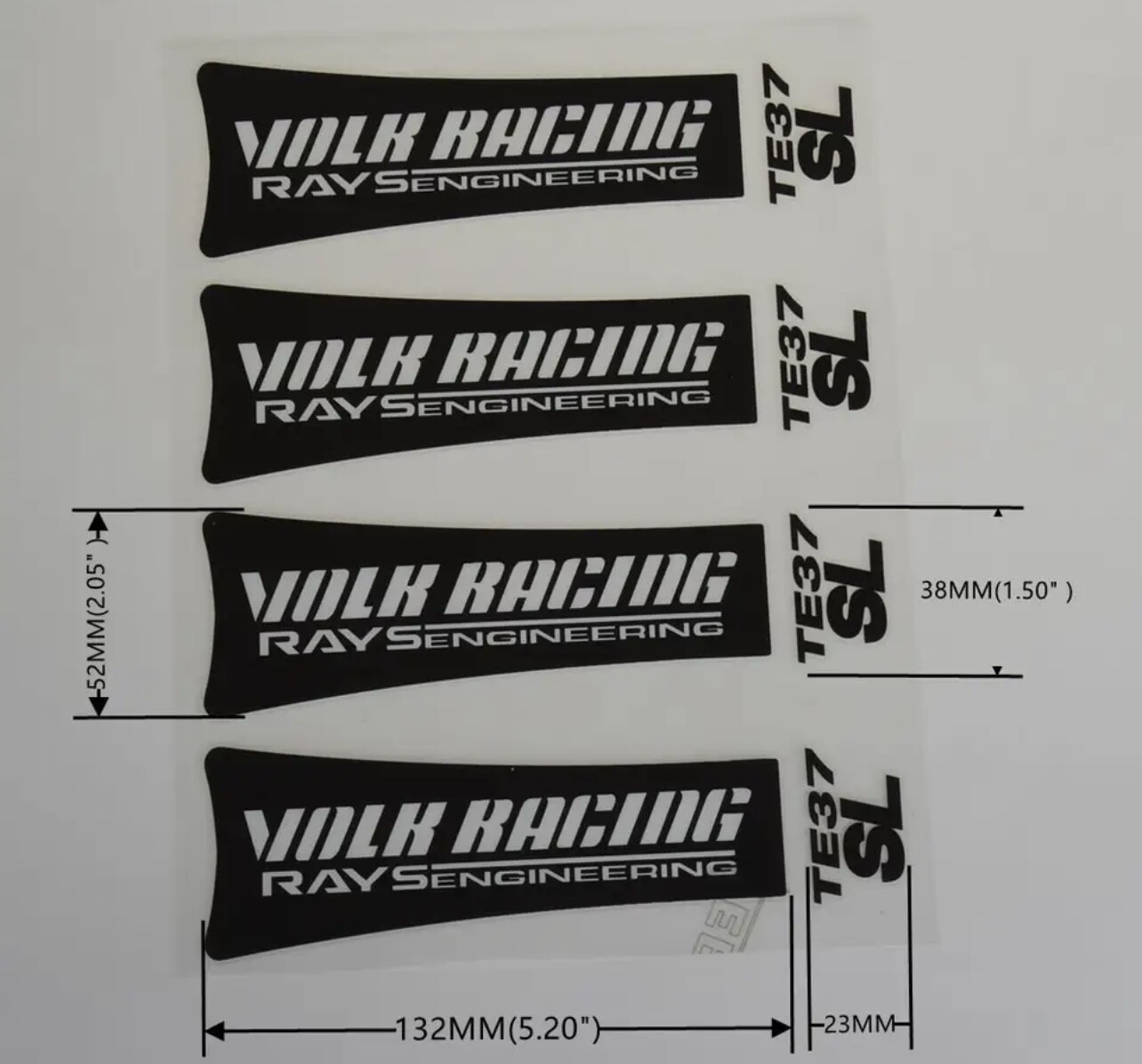 Full Set 8pcs Volk Racing TE37 SL Rays Engineering Wheel Rim Decal Sticker Kit