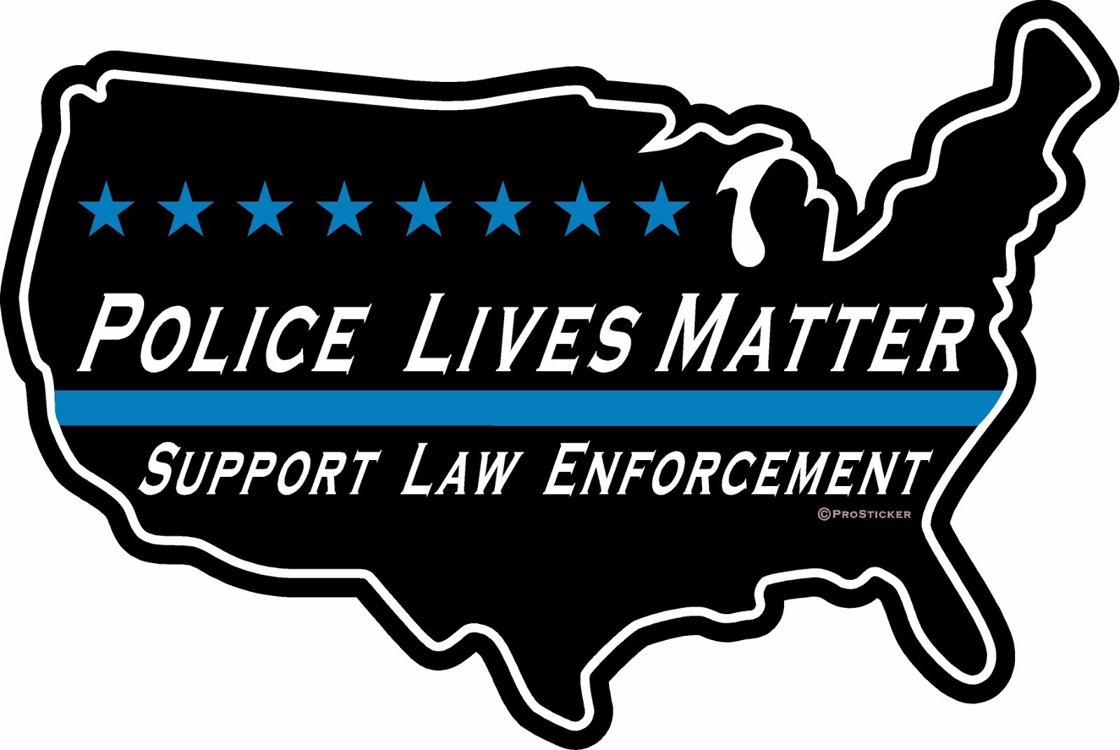 ProSticker 1121 (One) 4″x6″ Police Lives Matter Support Law Enforcement Decal