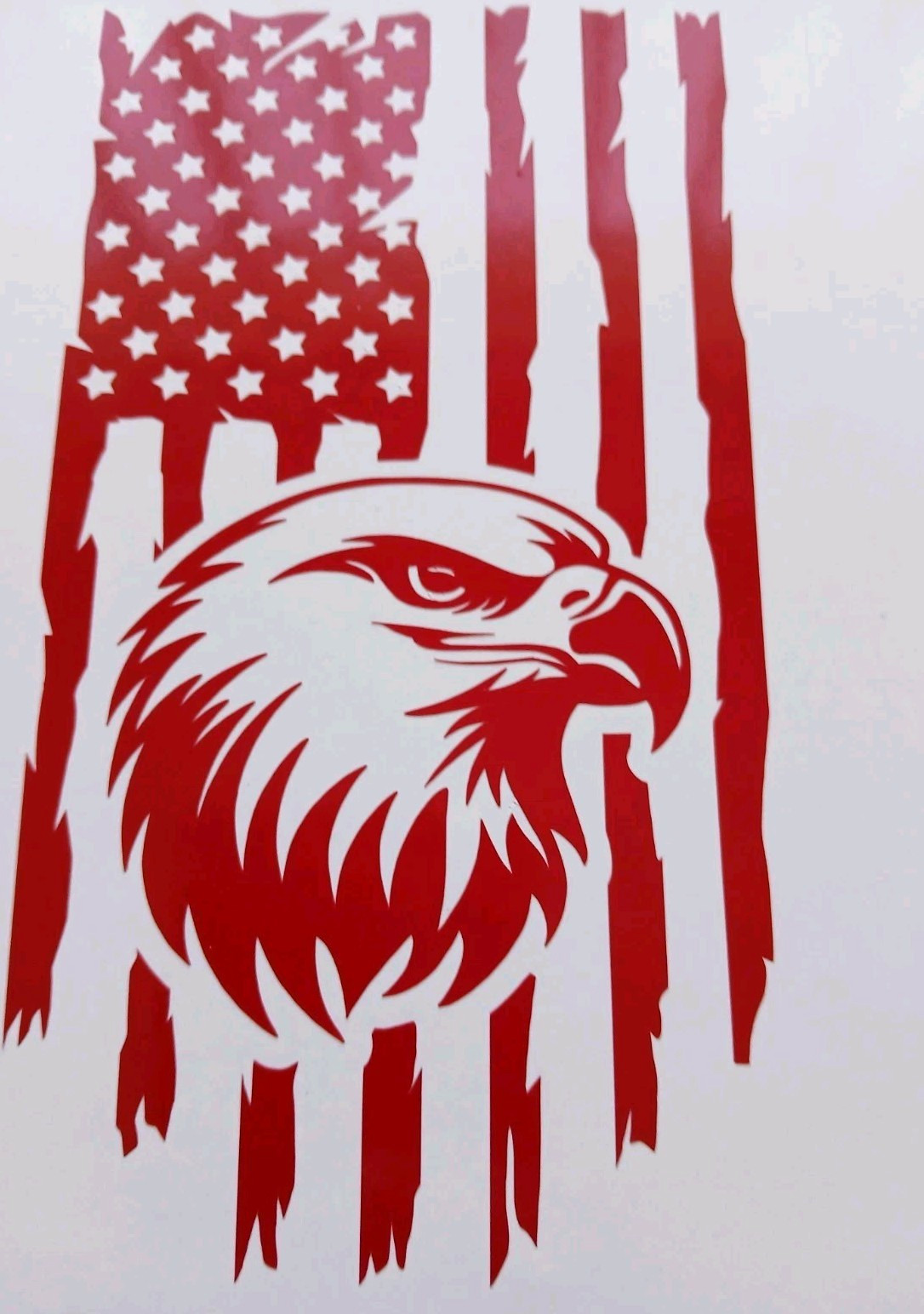 USA Flag Eagle Distressed decal sticker vinyl graphic American car truck window
