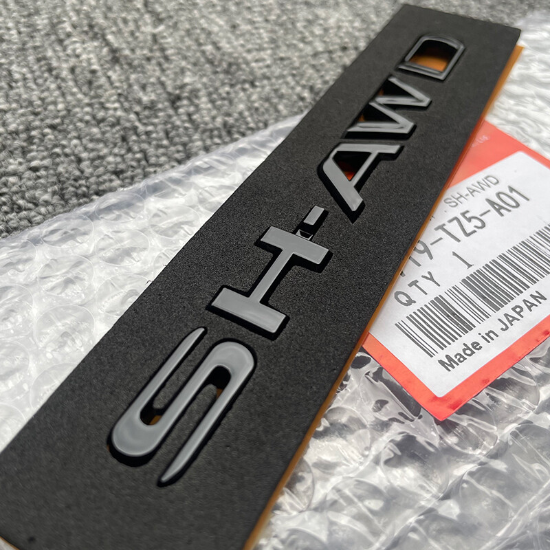 For Acura SH-AWD Black Emblem MDX RDX ZDX TLX Trunk Badge Genuine Nameplate