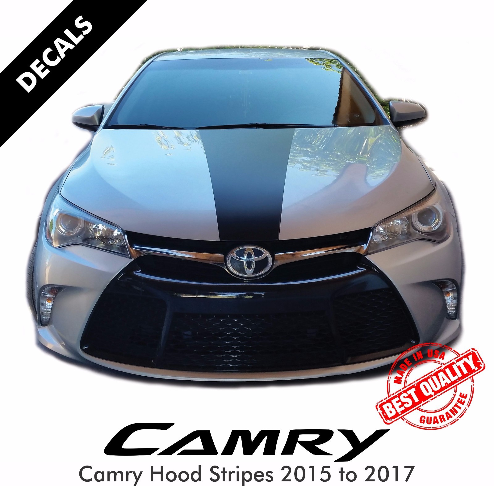 Toyota Camry SE Pre Cut Hood Stripes Decals Vinyl Sticker 2015 to 2017 |41