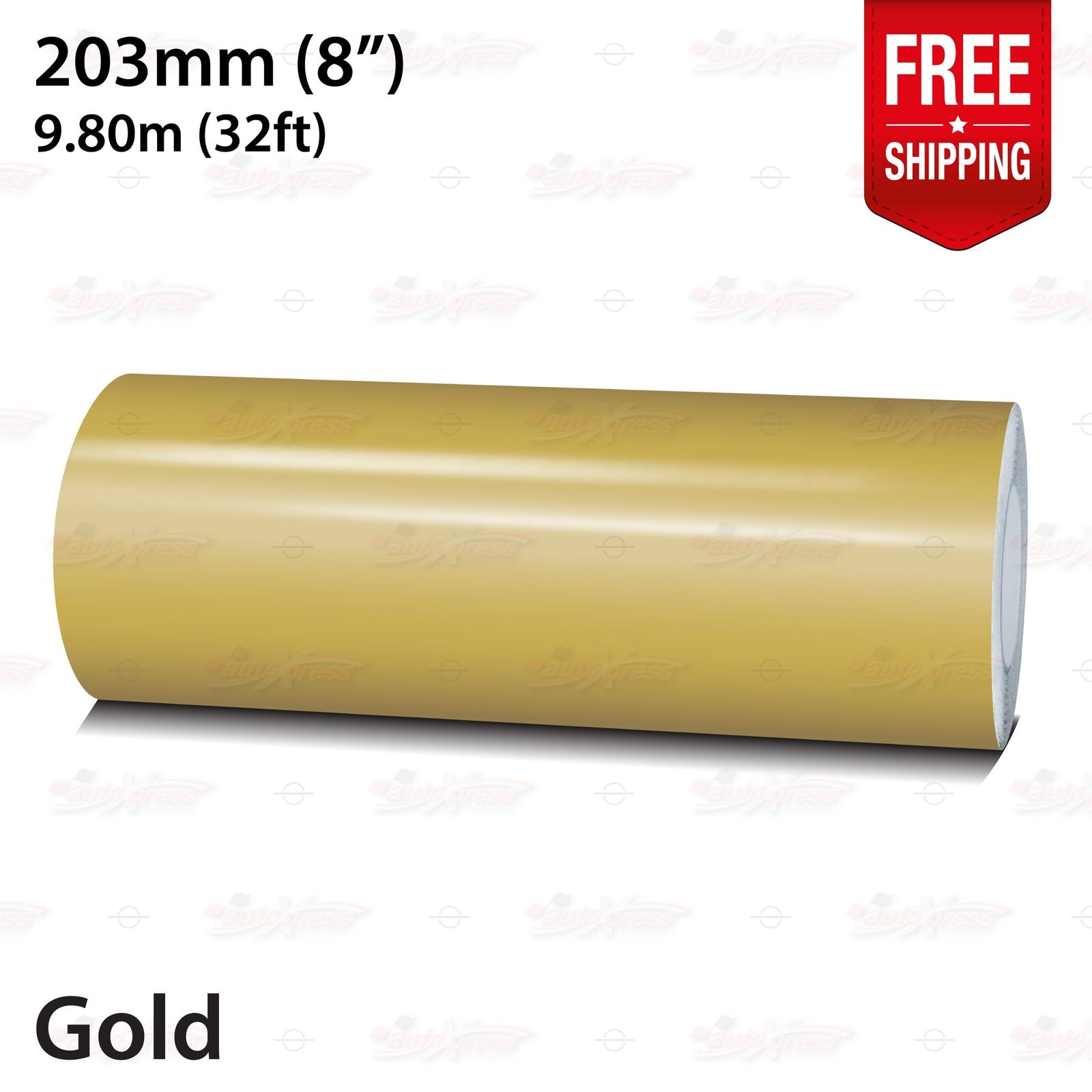 GOLD 8″ 203mm Roll PIN STRIPE Car PinStriping Trim Line TAPE Decal Vinyl Sticker