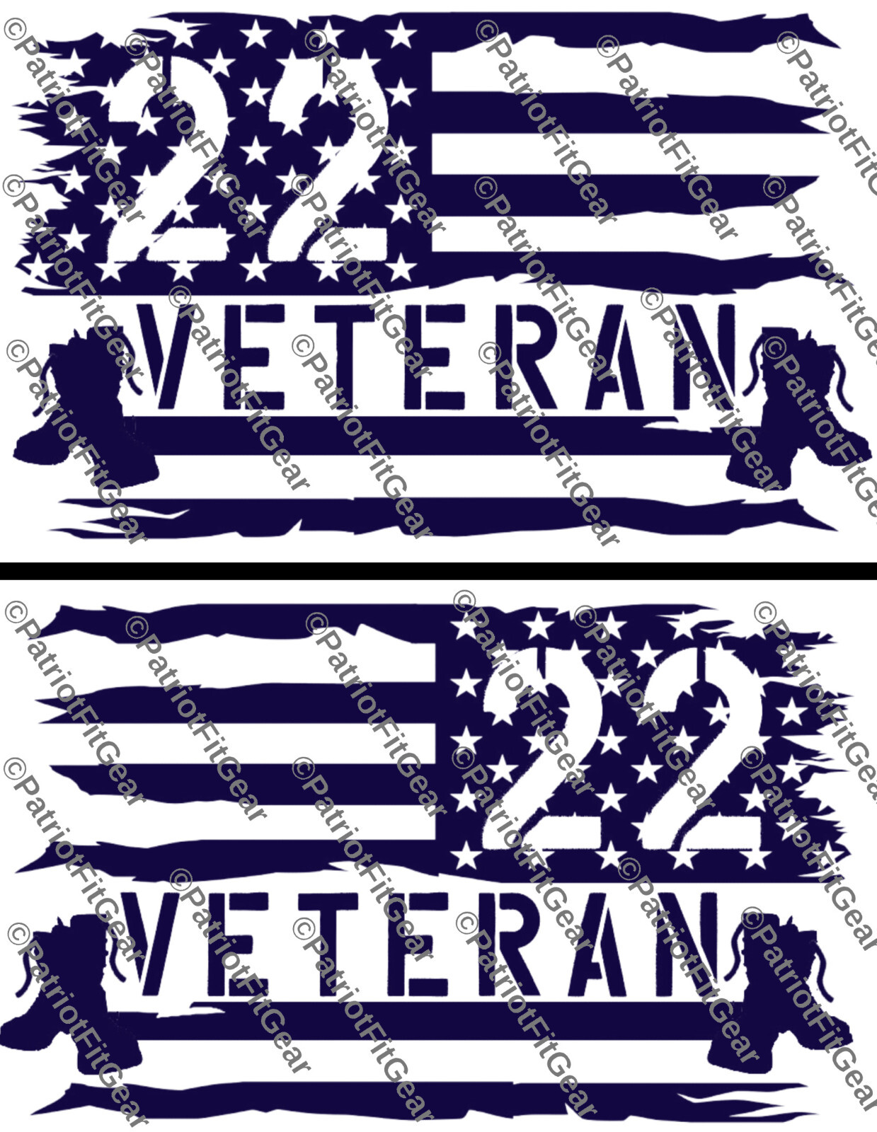 Veteran 22,PTSD The War Within,Support Our Troops,Military,Custom Vinyl Decals