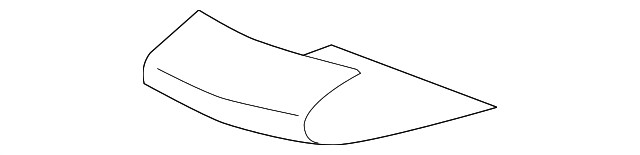 Genuine GM Raw Silver Front Bumper Fascia Lower Decal 22916368