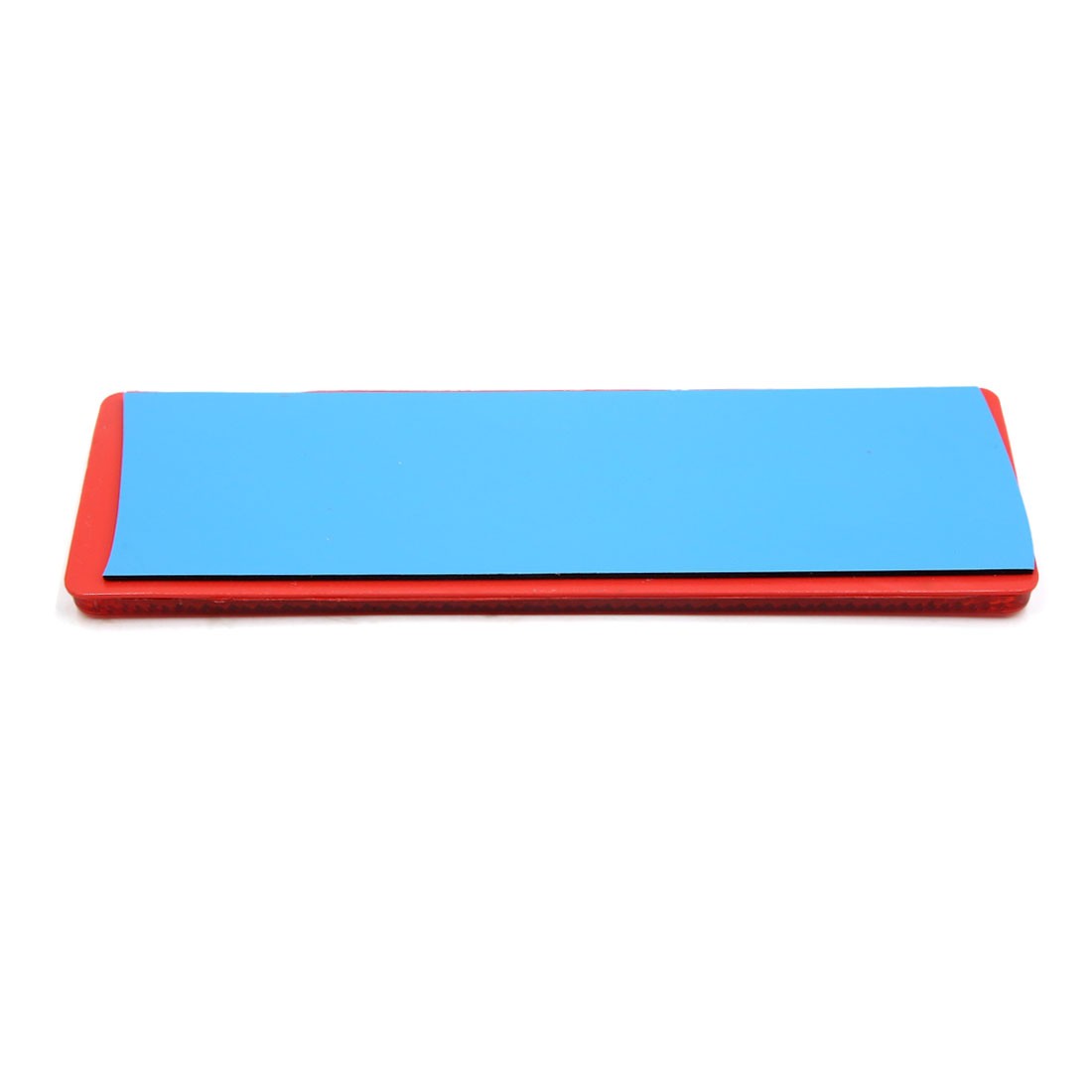 TWO Truck Car Red Plastic Adhesiive Reflective Plate w/o Holes Universal