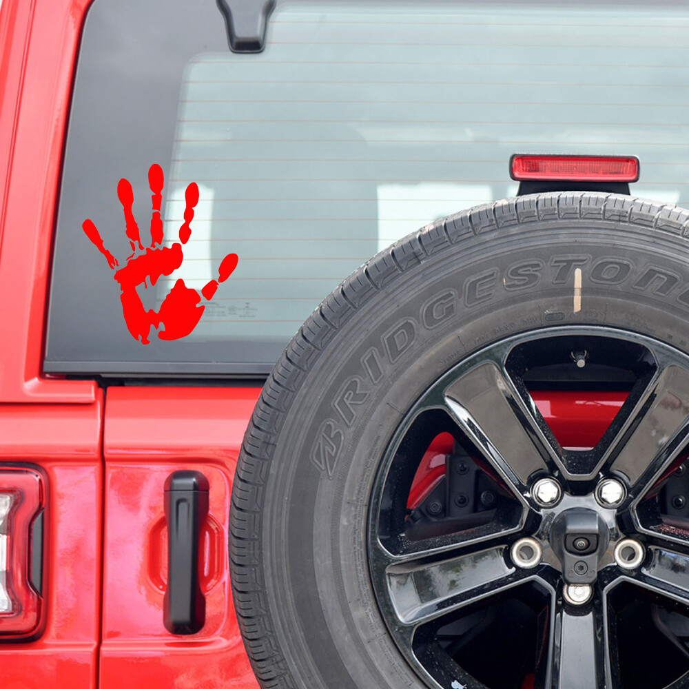 2Pcs Wave Vinyl Stickers Wave Sign Car Decal for Jeep Wrangler JL JT JK TJ YJ CJ