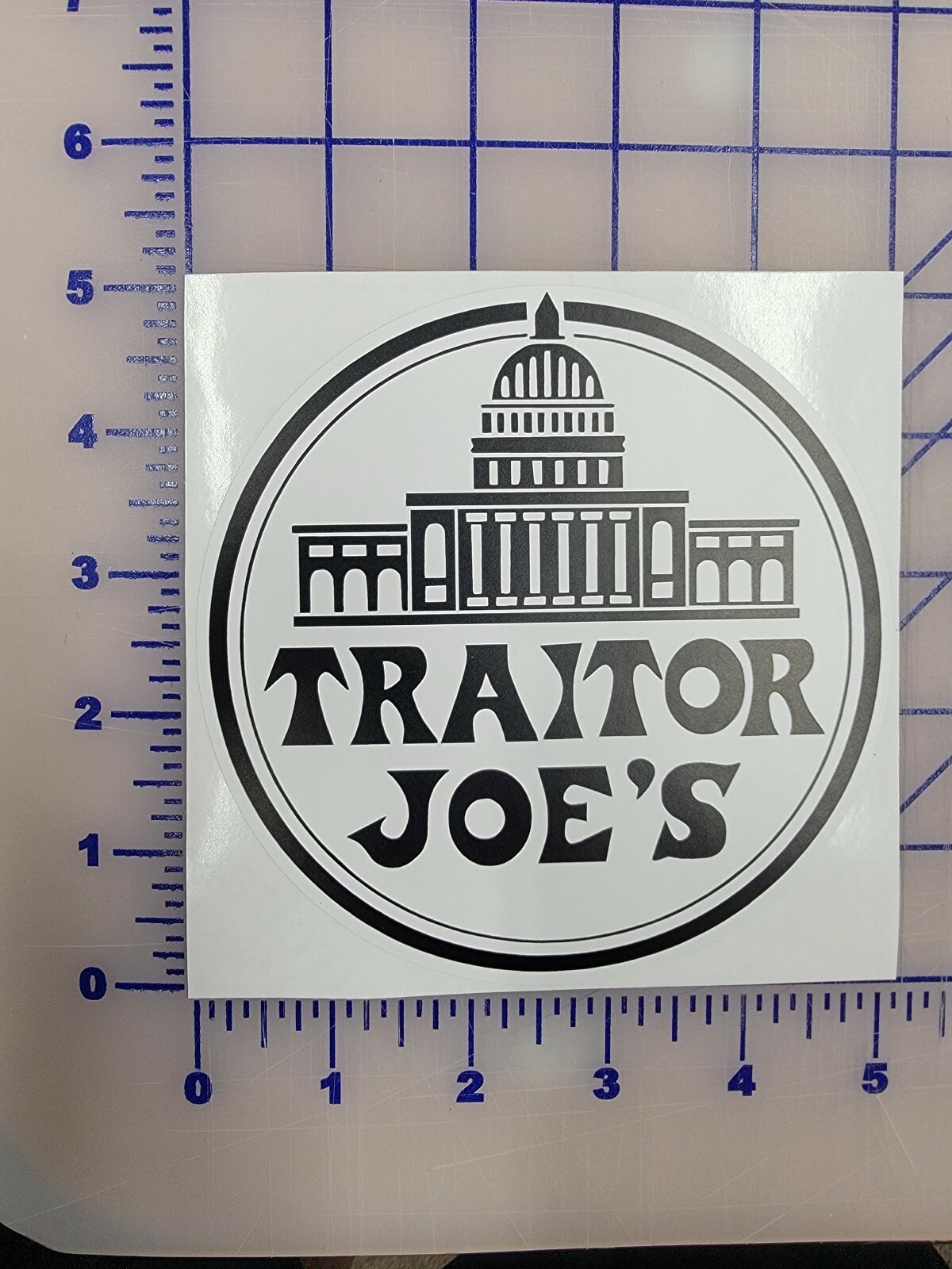 Traitor Joe’s Democrat Sticker Decal Car Truck Vinyl Window Bumper Laptop 5″