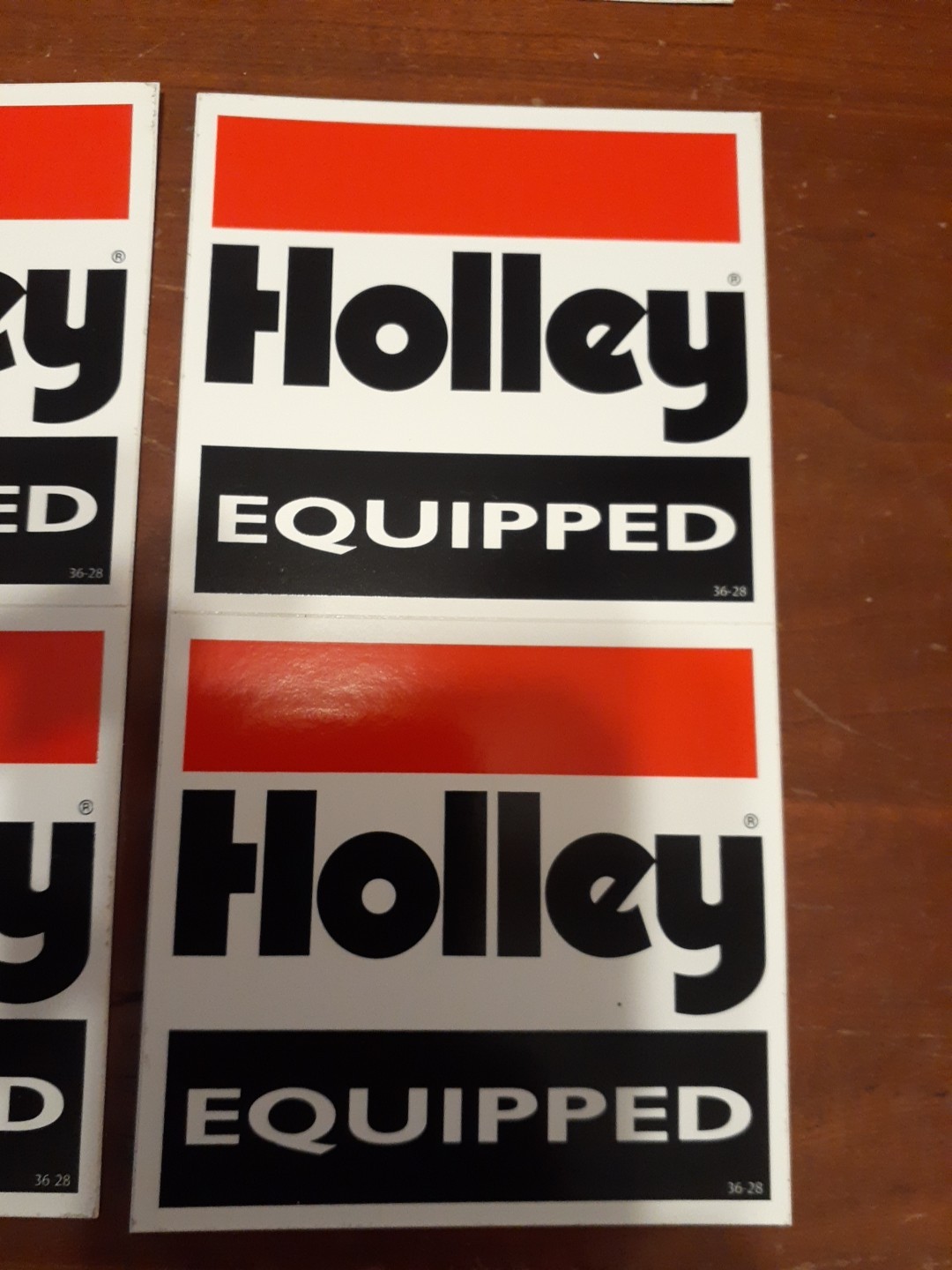 Lot Of 6 Pairs Original Holley Equipped Decal Sticker 3 X 3″ Carburetor