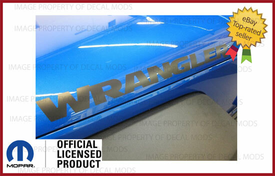 2007 – 2018 Jeep WRANGLER Hood Vinyl Decals Graphics Stickers JK Blackout SJ4T7