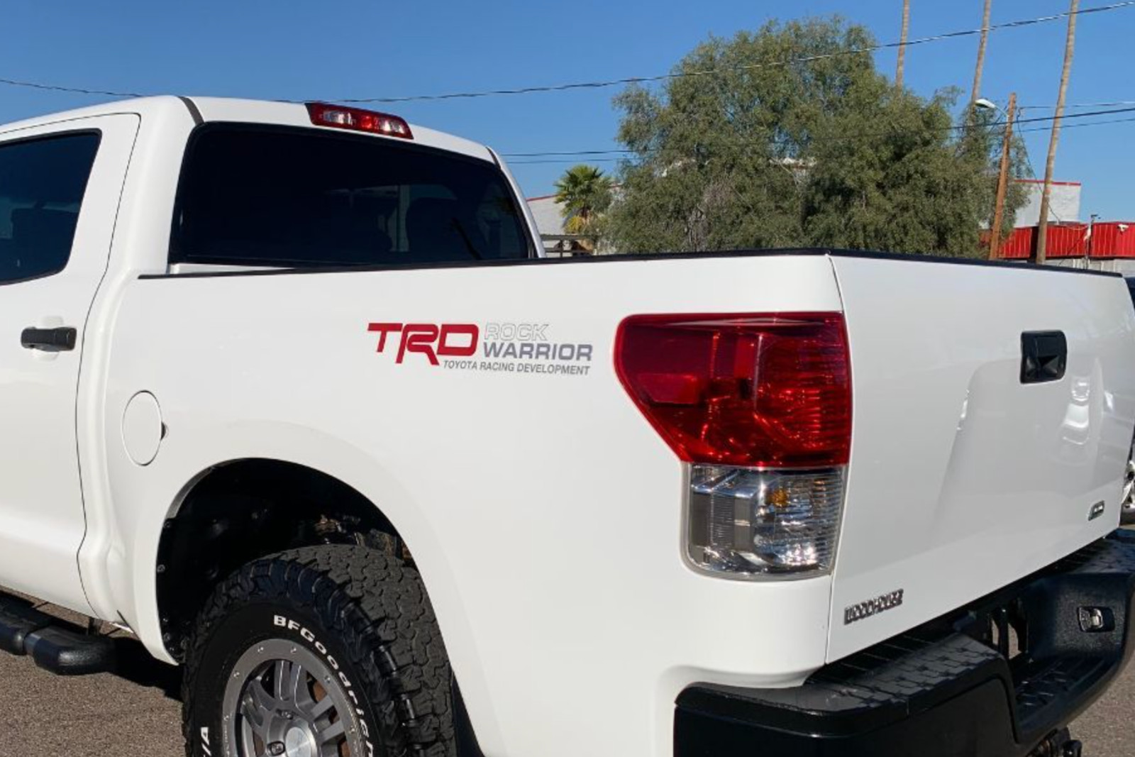 Pair (2) TRD Rock Warrior Bedside Stickers Decals, Fits Tundra, Tacoma, 4Runner