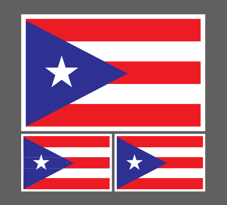 4″ PR Puerto Rico Waving Flag Sticker Vinyl Decal Bumper Car Truck pr 3 for 1