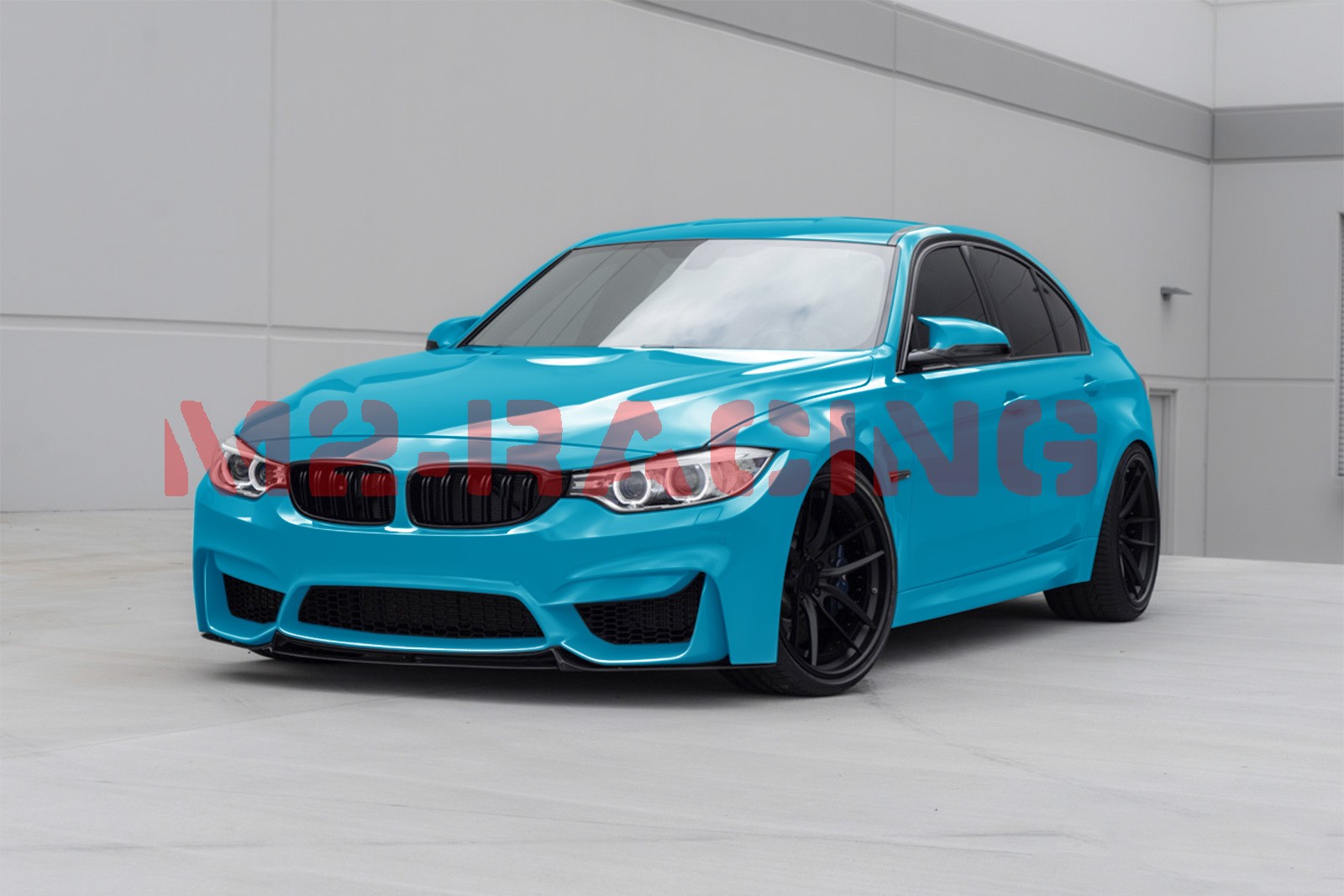 4FTx5FT PPF Miami Blue Gloss Color Vinyl Paint Protection Film Scratch Auto Wrap