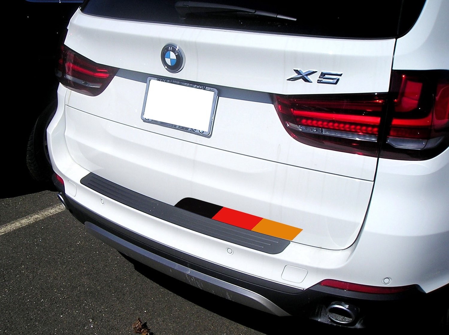 17×2″ Reflective Germany Flag Stripe Decal Sticker For Audi BMW Mercedes MINI VW