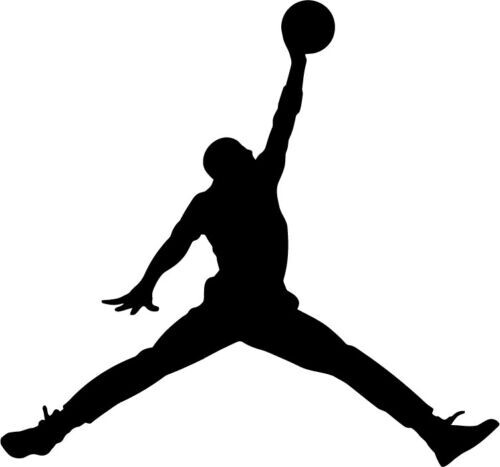 Michael Jordan Modern jump man logo Car Window Die Cut Decal Laptop Sticker NEW