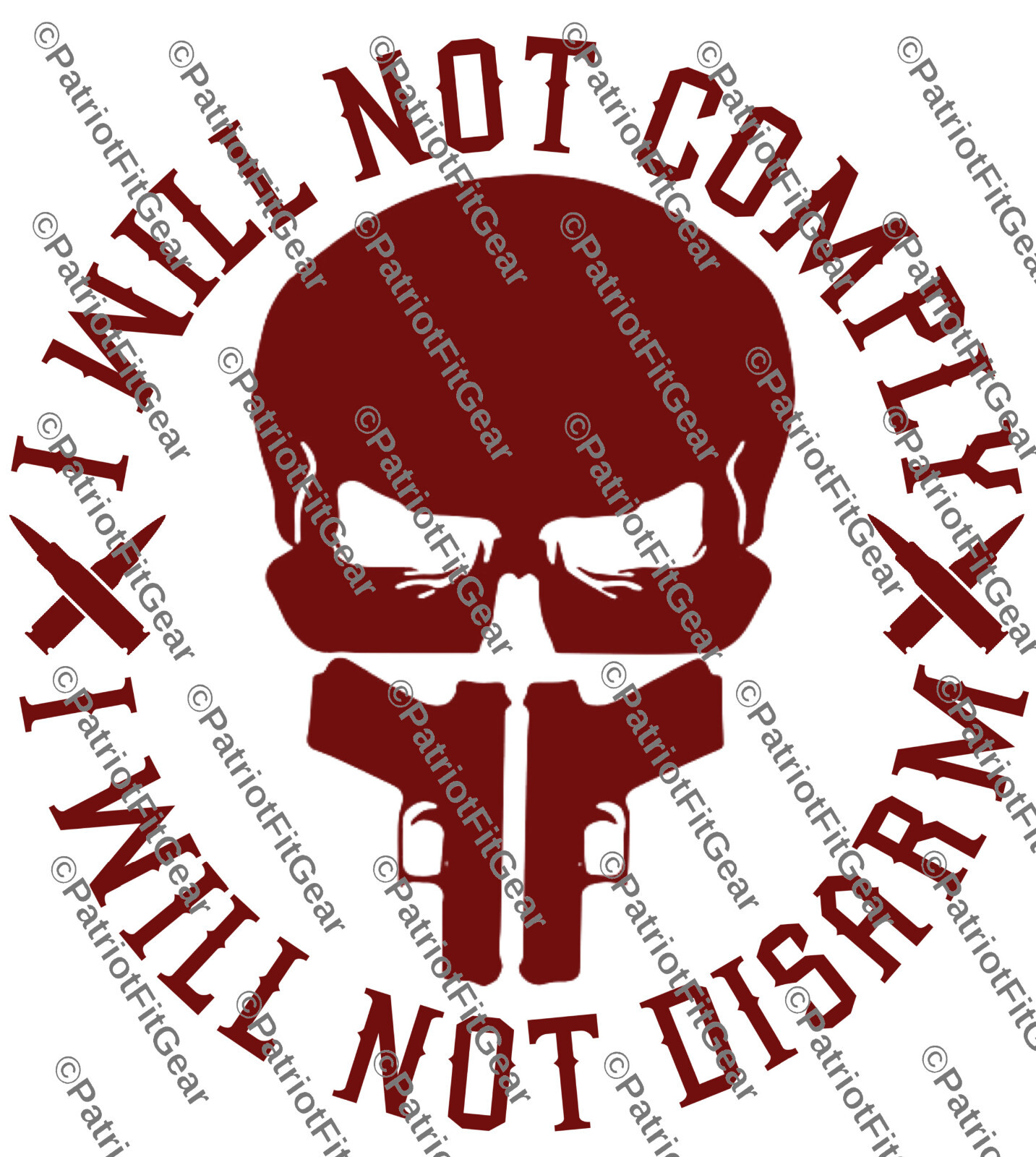 I Will Not Comply,Gun Rights,Molon Labe,We The People,2A,Custom Vinyl Decal