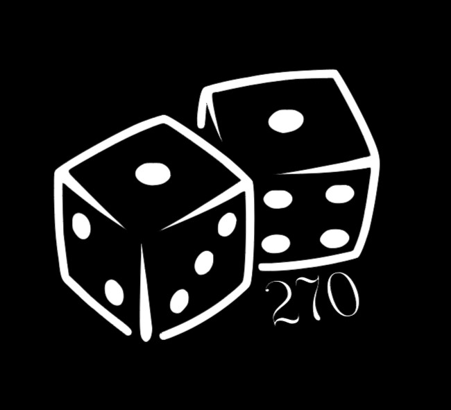 Snake Eye DICE With Area code 9″ Vinyl window decal.