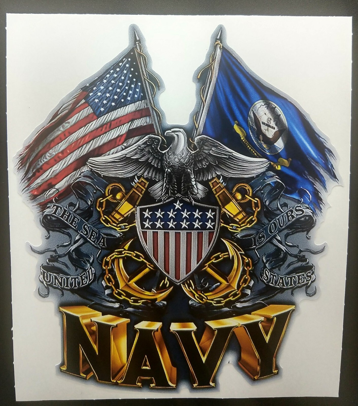 Vinyl Decal US Navy – Army Veteran sticker car window bumper wall laptop