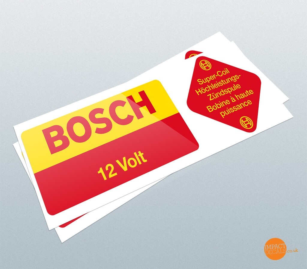 Fits VW Porsche Bosch Decal Sticker High Quality Outdoor Weatherproof