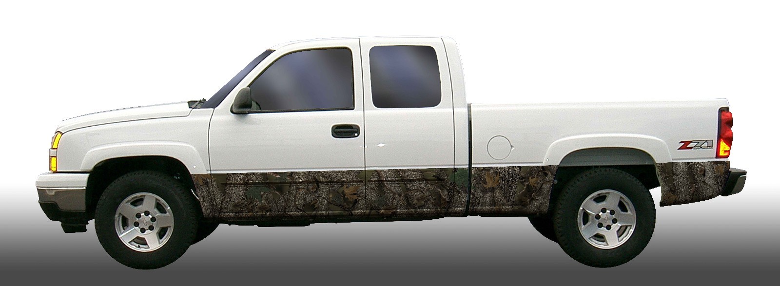 Forest Camo Camouflage Rocker Panel Graphic Decal Wrap Kit Truck SUV