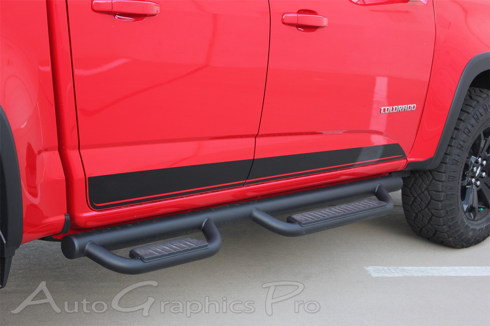 Rocker Panel Accent Vinyl Graphic RAMPART Decals Stripe 2015-2022 Chevy Colorado