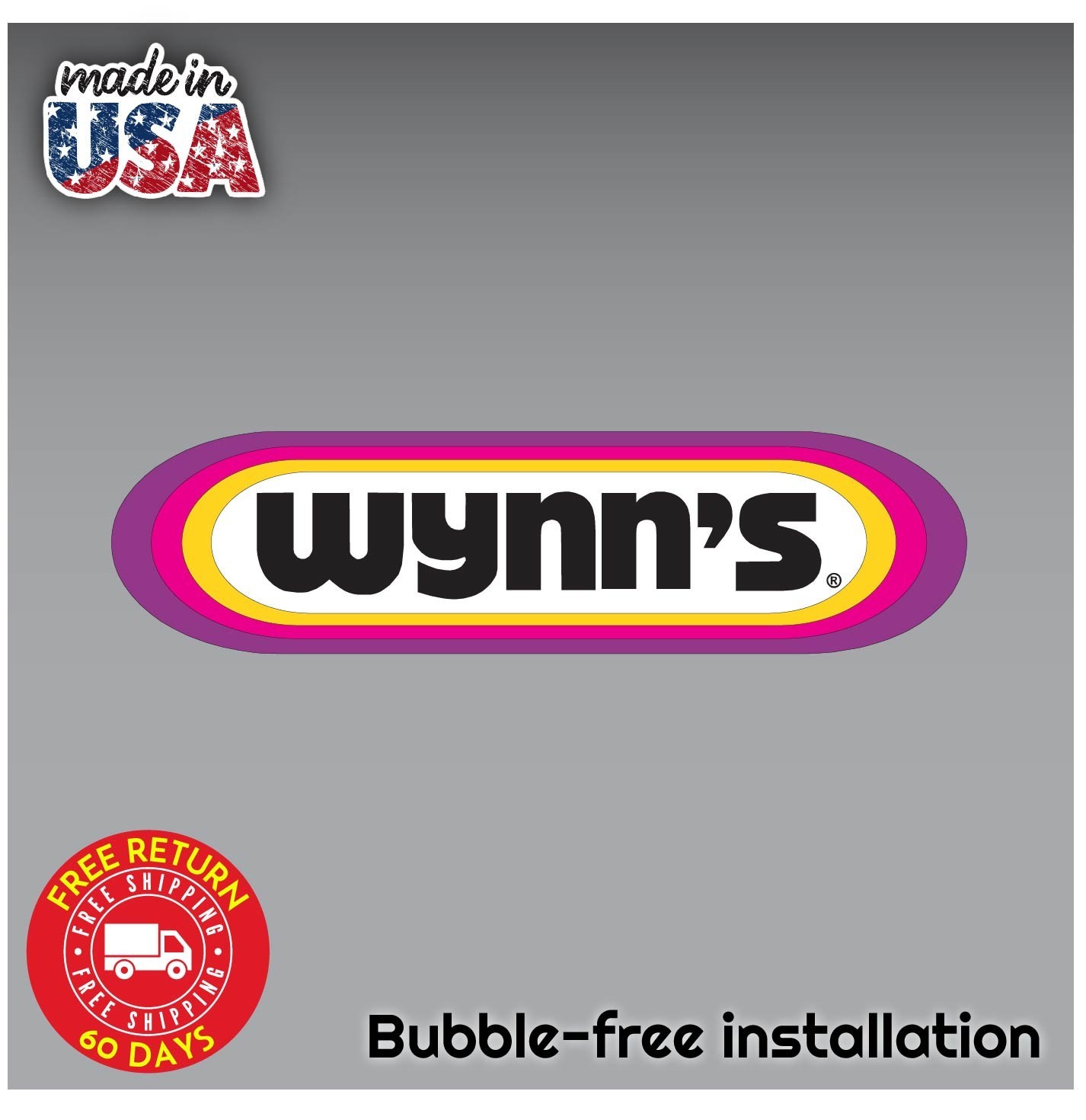Wynns Sticker Decal 3M Vinyl Car Truck Vehicle Window Wall Motor Oil