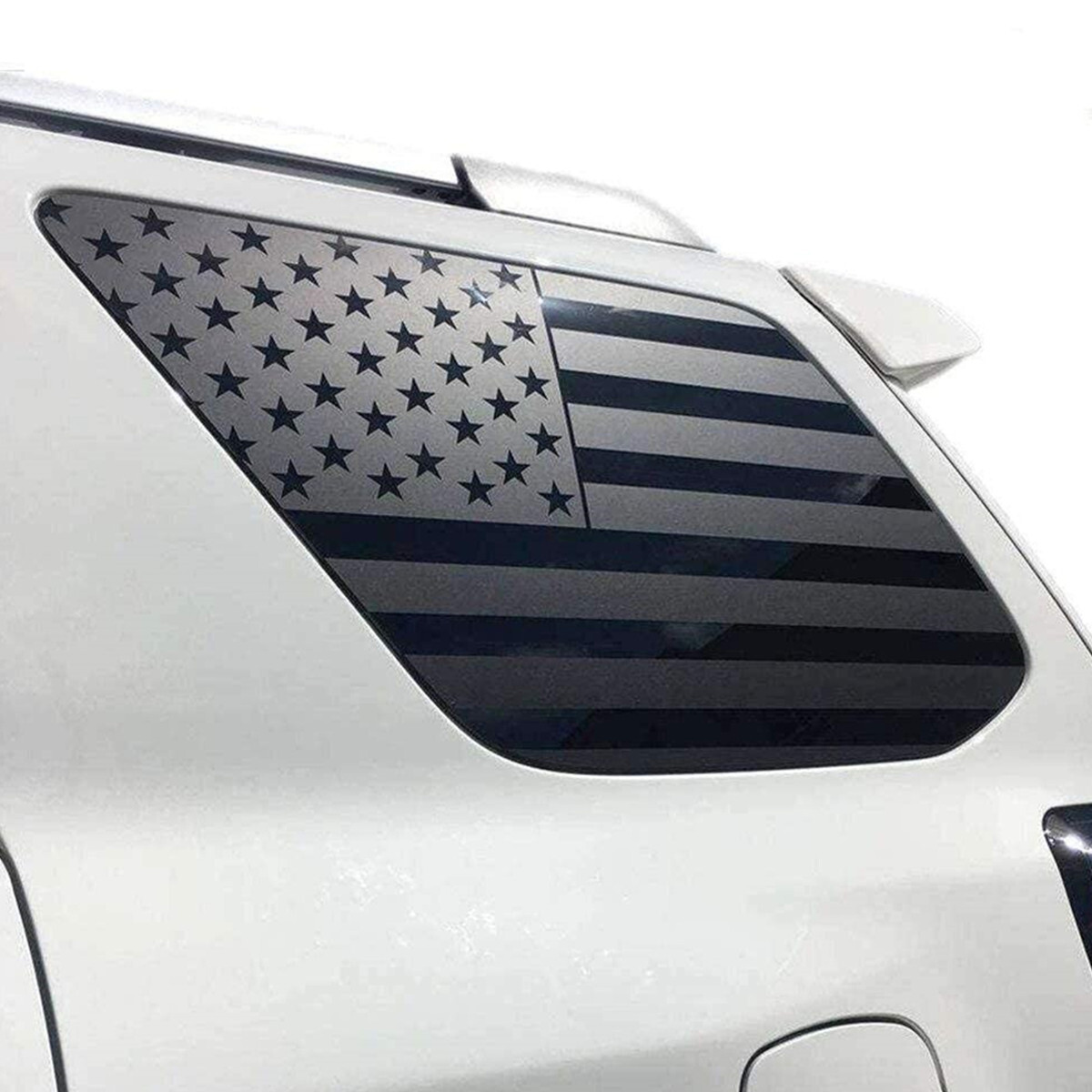 Car Rear Window Both Side American Flag Sticker Fit For Toyota 4RUNNER 2003-2009