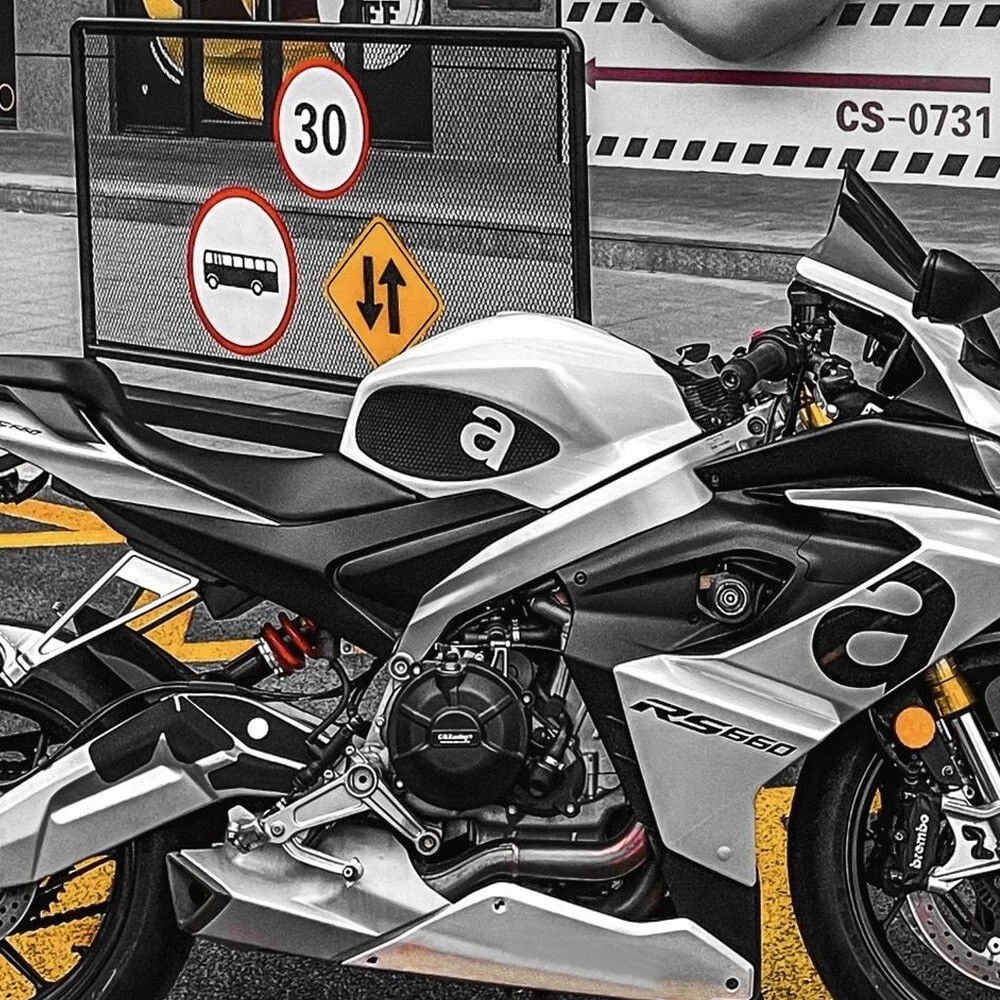 For RS660 Tuono 660 Side Fuel ​Tank pad Tank Protector Anti-slip Decal Stickers
