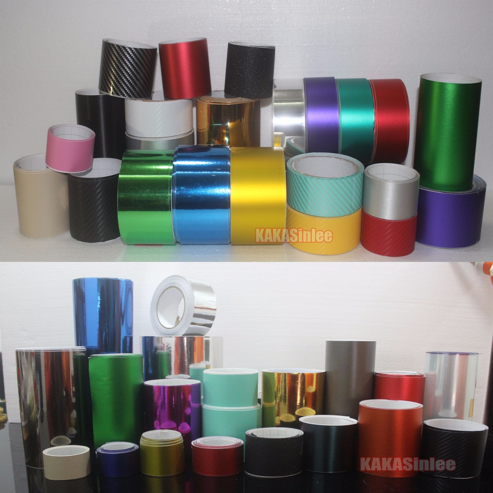 Tape 5cm x 300cm Chrome Mirror Matte 3D 4D 5D Carbon Fiber Vinyl Wrap Sticker CF