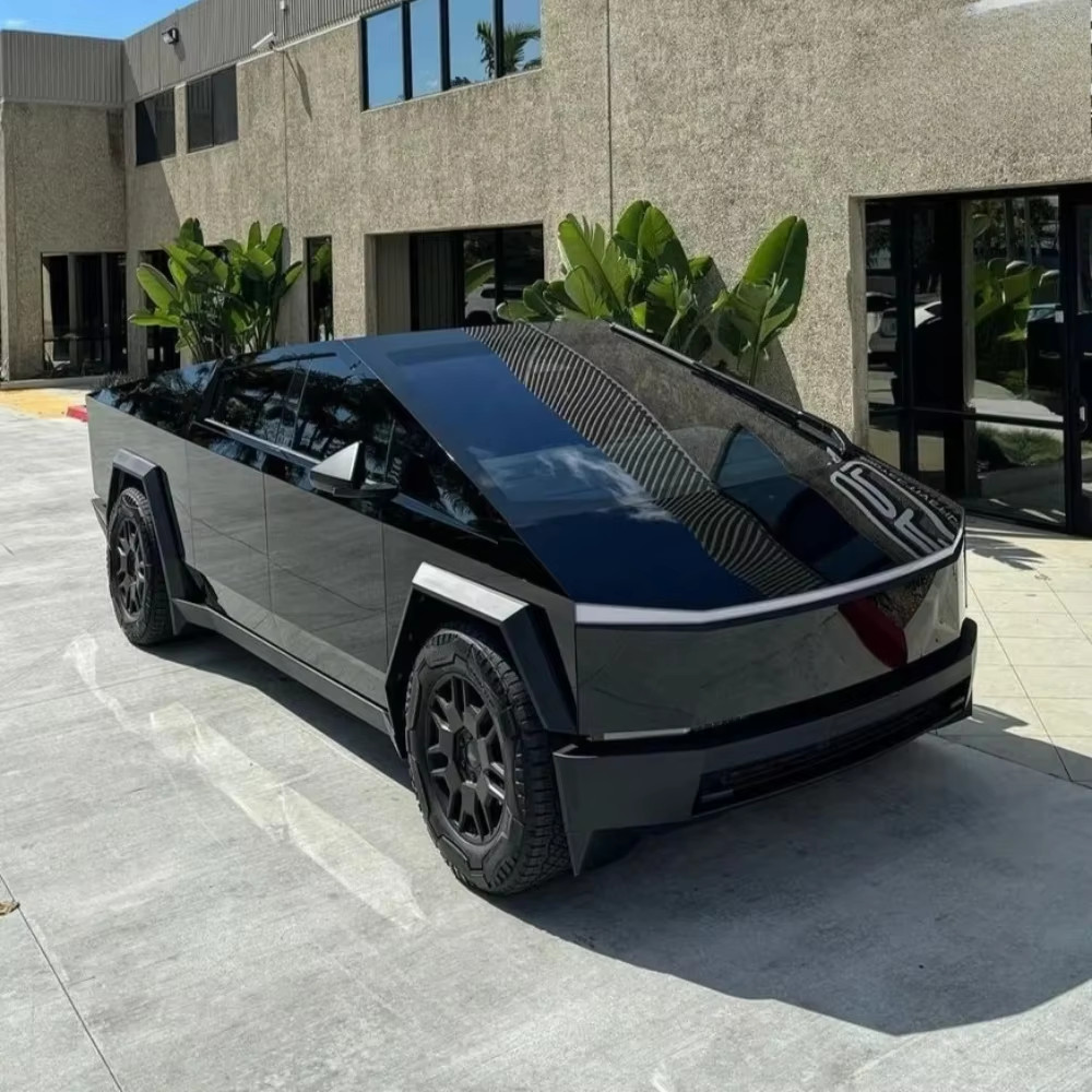 Cybertruck PreCut PPF Kit Paint Protection Film Wrap Color Change Piano Black