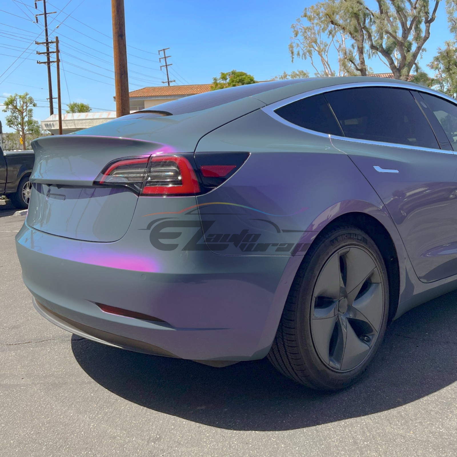 Space Candy Gloss Gray Purple TPU PPF Paint Protection Film Dry Wet Vinyl Wrap