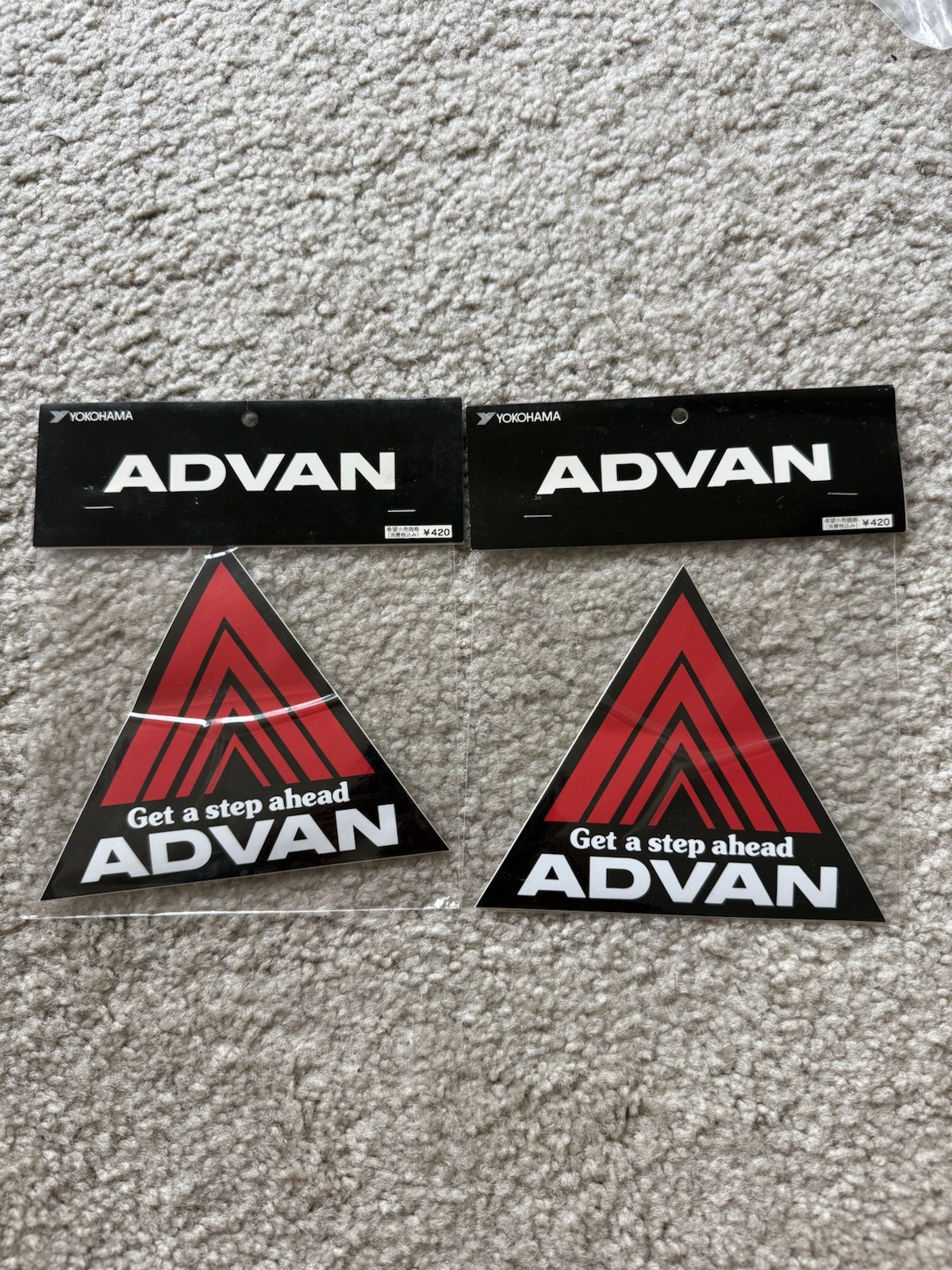 Genuine YOKOHAMA Advan Racing Decal Sticker 2 pcs. JDM Rare EK9 EG6 DC2 EK4 CRX