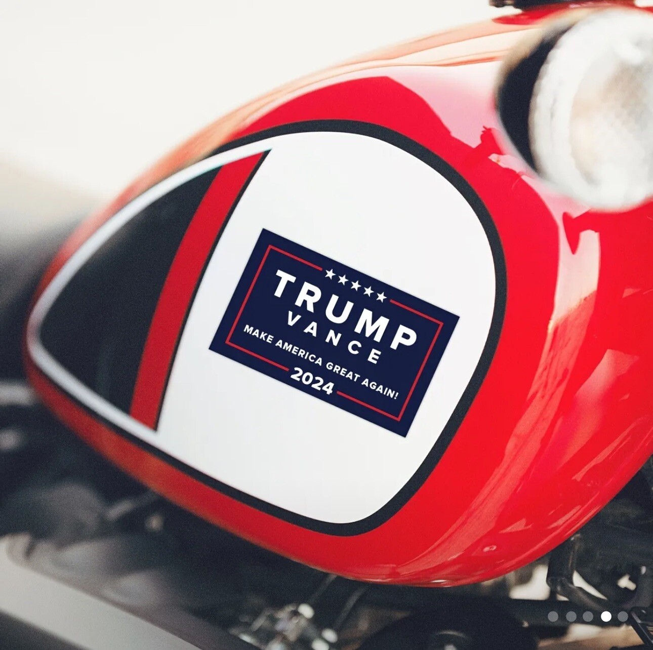 3×5 Inch Rectangle President Donald Trump JDVance Make America 2024 Sticker MAGA