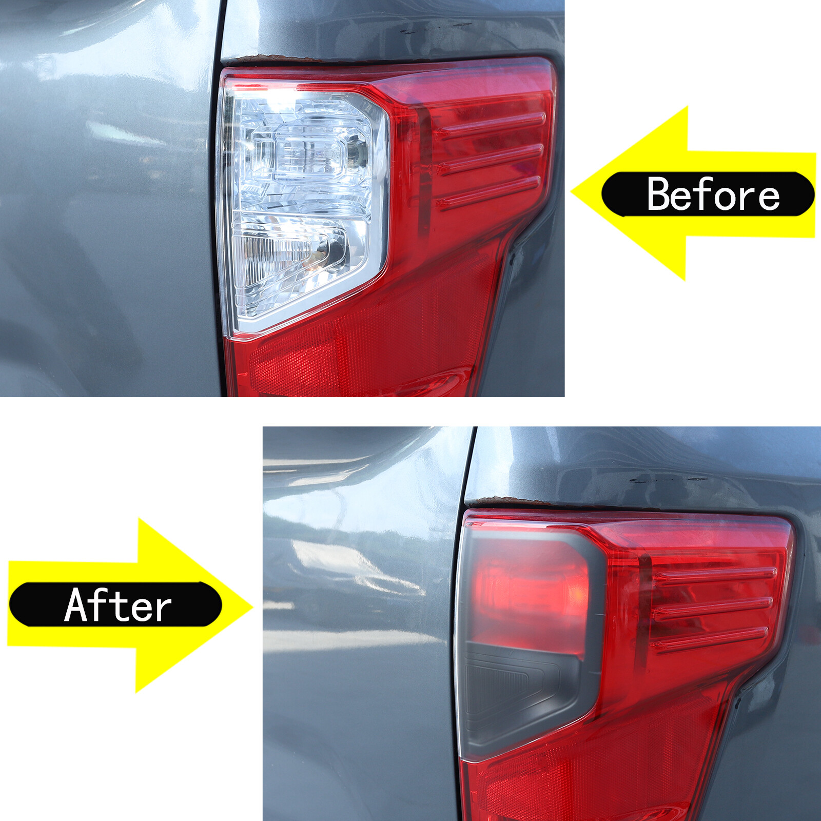 Matte Black Tail light Smoked OVerlay film Vinyls Fit For Nissan Titan 2016-2023