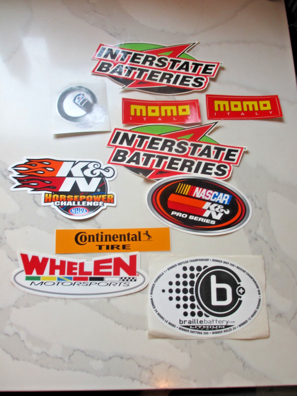 Lot of Classic & Various Racing Decals Stickers ManCave Tool Box