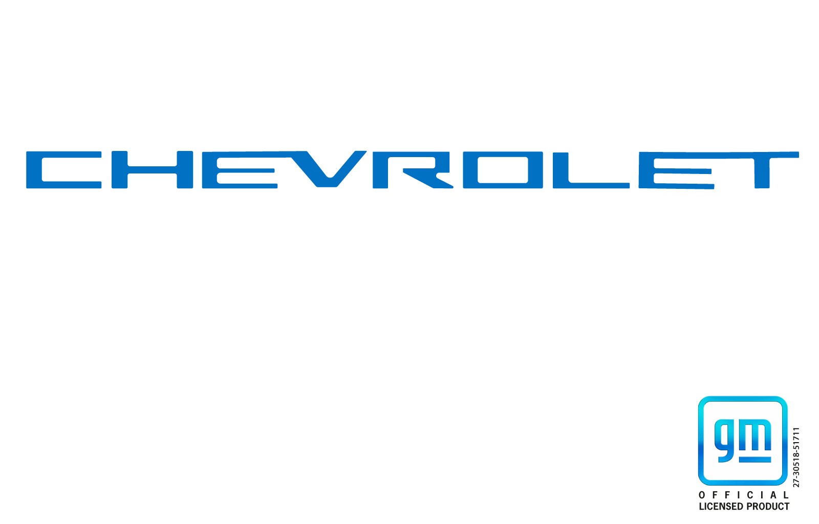 2022 23 24 Chevy Silverado Trail Boss Grille Letter Decal Kit GLACIER BLUE