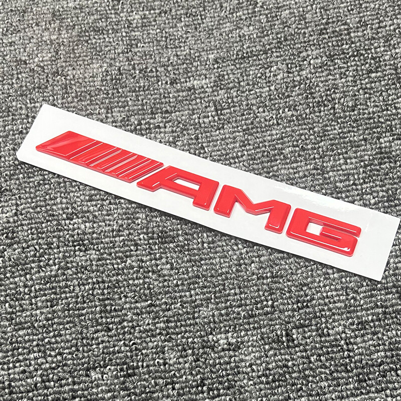 Gloss RED AMG 3D Number Letters Rear Trunk Badge Emblem for Mercedes Benz