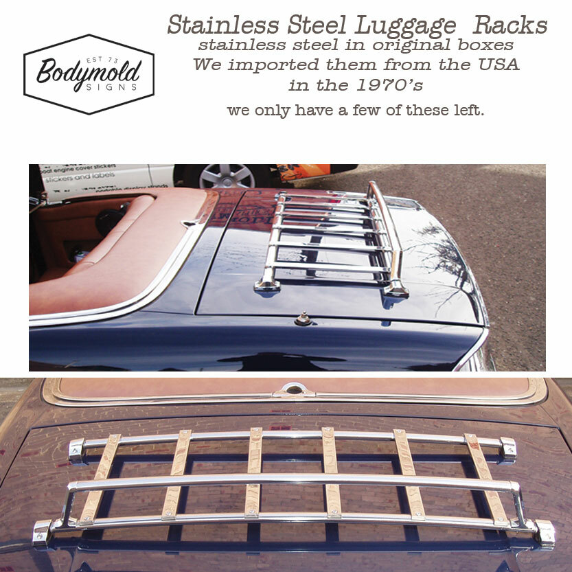 Stainless Steel Luggage Racks 1016mm x 406mm Made in America in the 1970’s