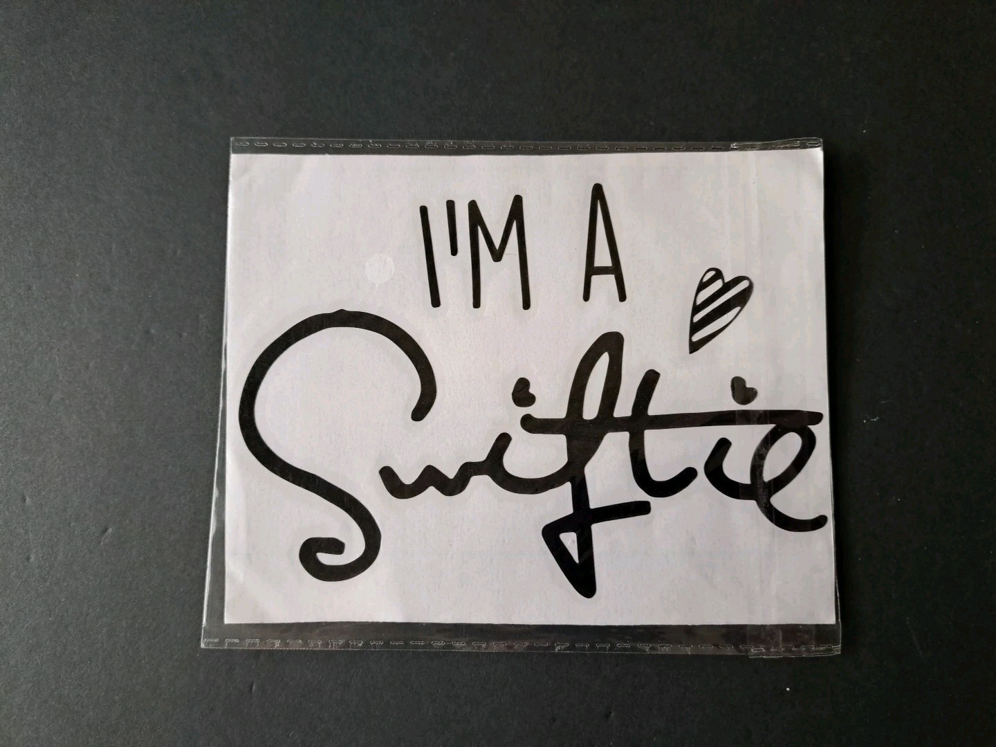 Swiftie signature style Black vinyl decal for car w weatherproof 4×6 Ships Free!