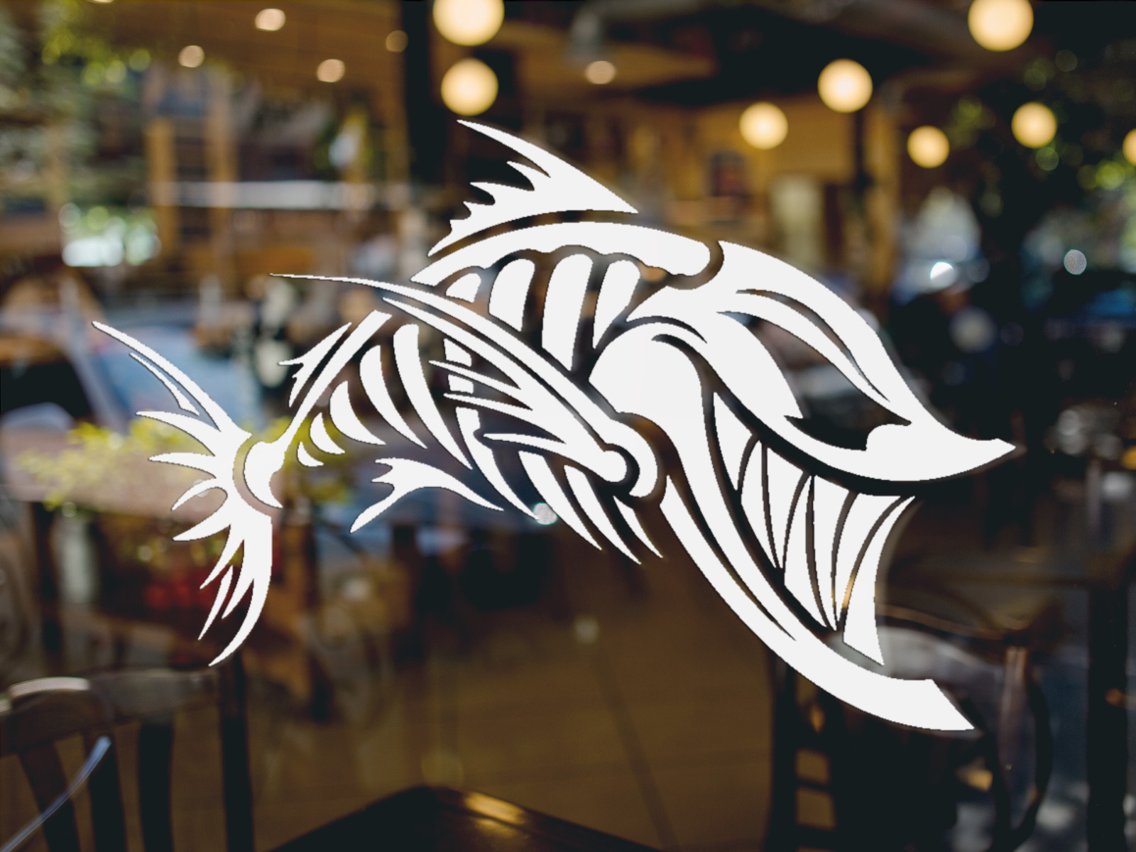 Skeleton Bone Fish Boat Vinyl Decal Fishing Outdoors Truck Trailer Sticker