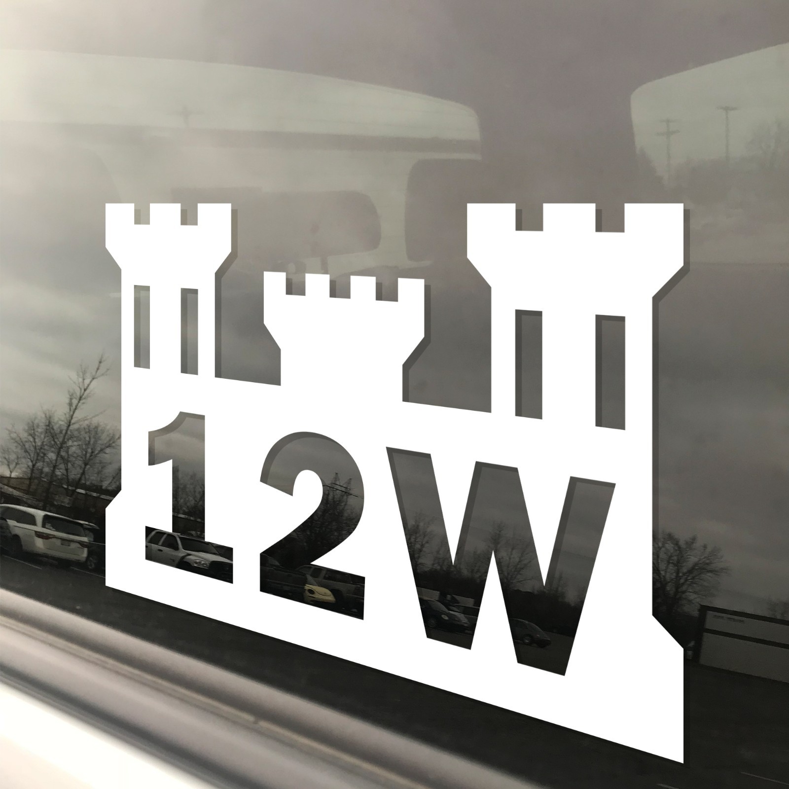 Army MOS 12W Carpentry Masonry Specialist Engineer Castle Military Decal 3″ x 5″
