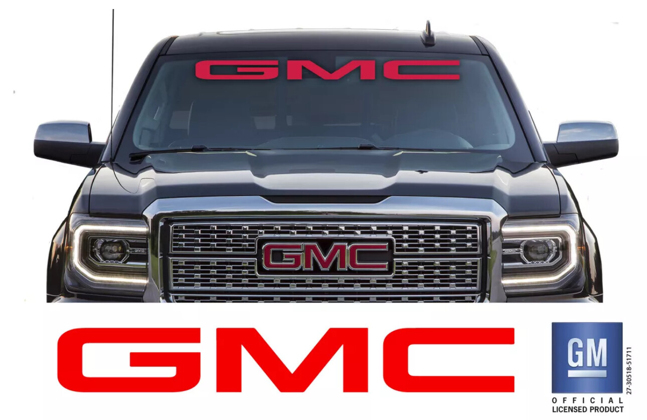 2015 16 17 18 19 20 21 22 23 24 GMC Sierra GMC Windshield Decal Letters